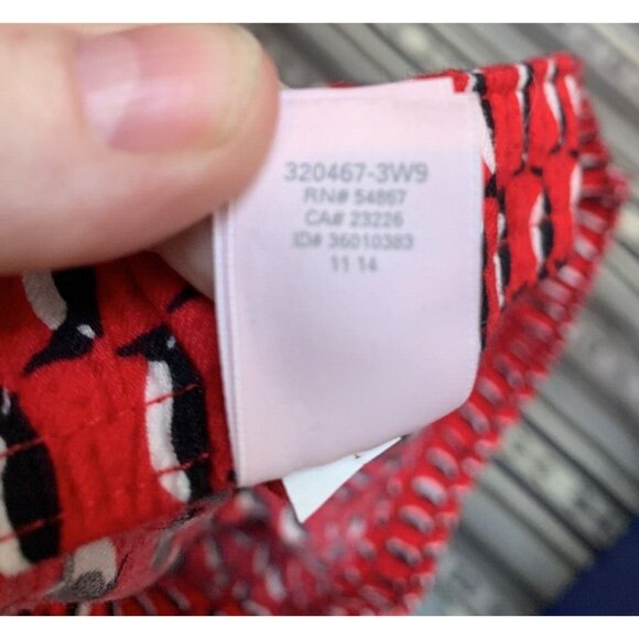 Victoria's Secret Women' 2 Piece Pajamas Penguin Red White Size Medium - Picture 6 of 13